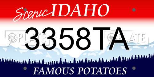 3358TA Idaho License Plate