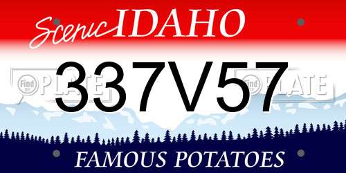 337V57 Idaho License Plate
