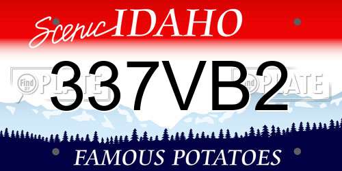 337VB2 Idaho License Plate