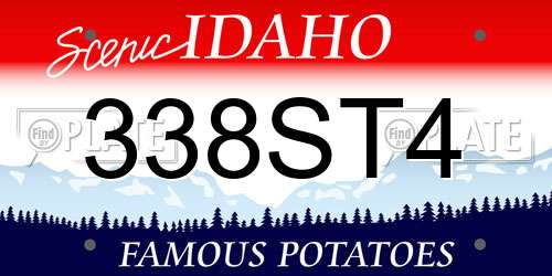 338ST4 Idaho License Plate