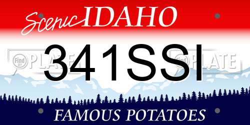 341SSI Idaho License Plate