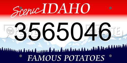 3565046 Idaho License Plate