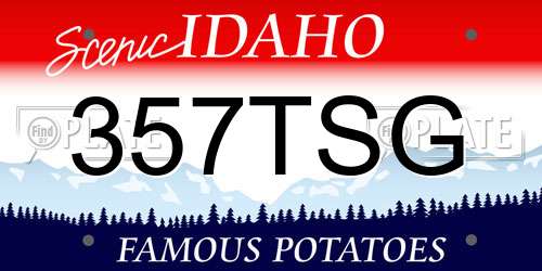 357TSG Idaho License Plate