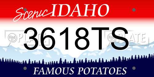 3618TS Idaho License Plate