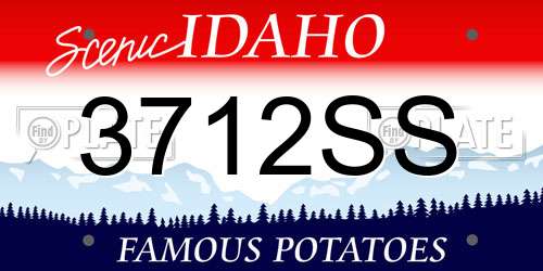 3712SS Idaho License Plate
