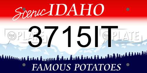 3715IT Idaho License Plate