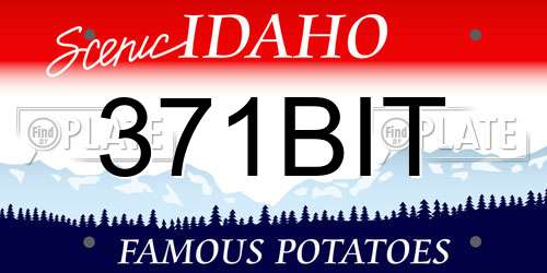 371BIT Idaho License Plate