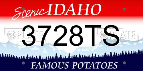3728TS Idaho License Plate