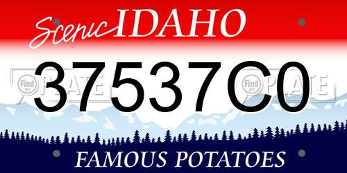 37537C0 Idaho License Plate