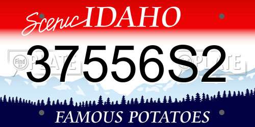 37556S2 Idaho License Plate