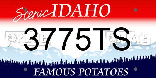3775TS Idaho License Plate