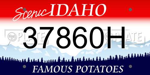 37860H Idaho License Plate