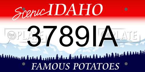 3789IA Idaho License Plate