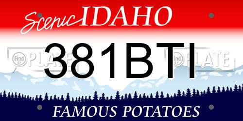 381BTI Idaho License Plate
