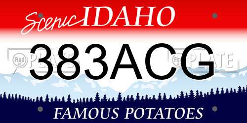 383ACG Idaho License Plate