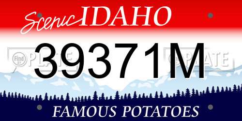 39371M Idaho License Plate