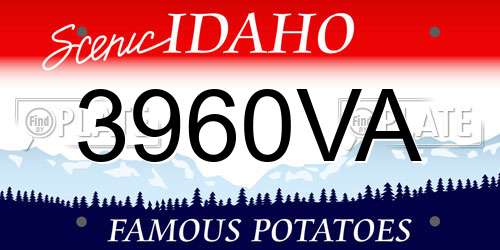 3960VA Idaho License Plate