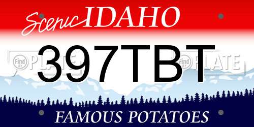 397TBT Idaho License Plate