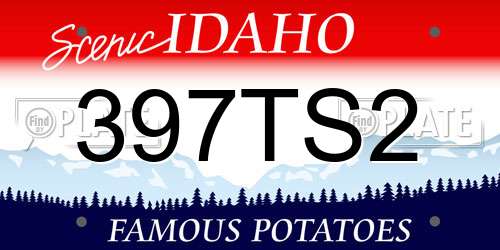 397TS2 Idaho License Plate