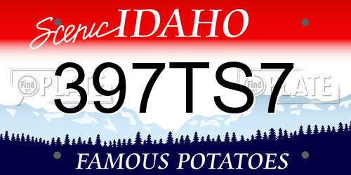 397TS7 Idaho License Plate