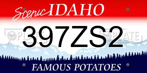 397ZS2 Idaho License Plate