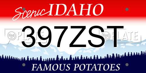 397ZST Idaho License Plate