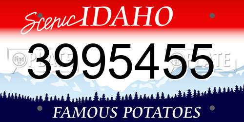 3995455 Idaho License Plate
