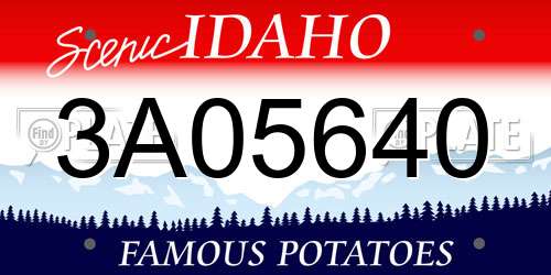3A05640 Idaho License Plate