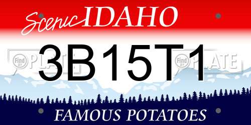 3B15T1 Idaho License Plate