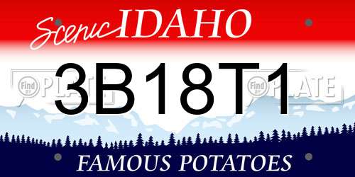3B18T1 Idaho License Plate