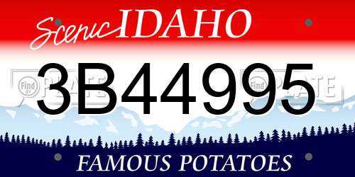 3B44995 Idaho License Plate