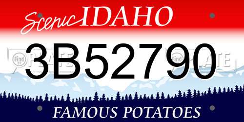 3B52790 Idaho License Plate