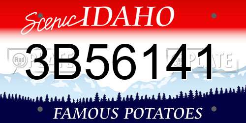 3B56141 Idaho License Plate