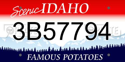 3B57794 Idaho License Plate