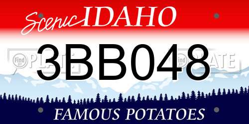 3BB048 Idaho License Plate