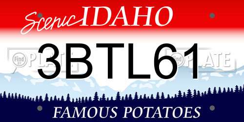 3BTL61 Idaho License Plate