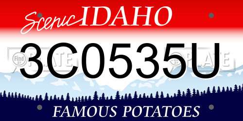 3C0535U Idaho License Plate