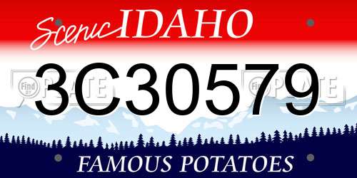 3C30579 Idaho License Plate