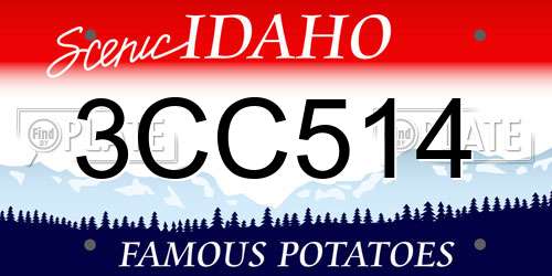 3CC514 Idaho License Plate