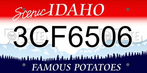 3CF6506 Idaho License Plate
