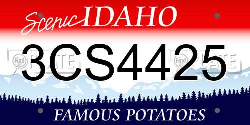 3CS4425 Idaho License Plate