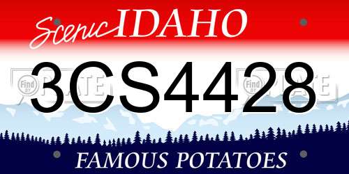 3CS4428 Idaho License Plate