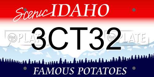 3CT32 Idaho License Plate