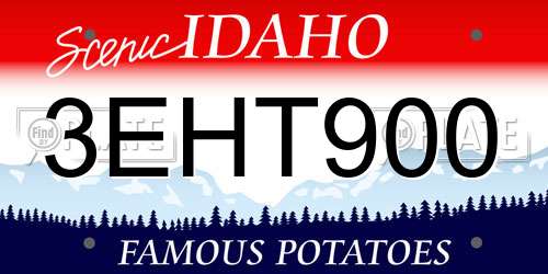 3EHT900 Idaho License Plate