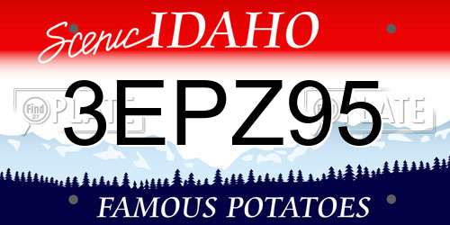 3EPZ95 Idaho License Plate