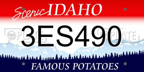 3ES490 Idaho License Plate