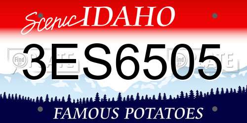 3ES6505 Idaho License Plate