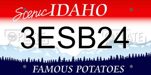 3ESB24 Idaho License Plate