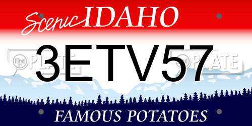3ETV57 Idaho License Plate