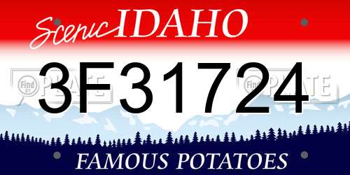 3F31724 Idaho License Plate